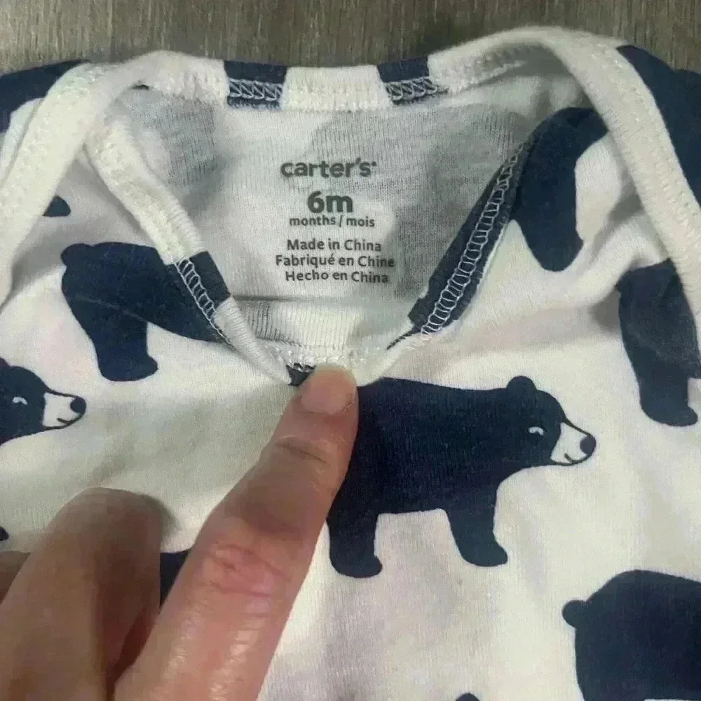 Carter’s and Disney 2 Piece Animal Bundle Unisex Size 6 Months Bambi Bear Baby